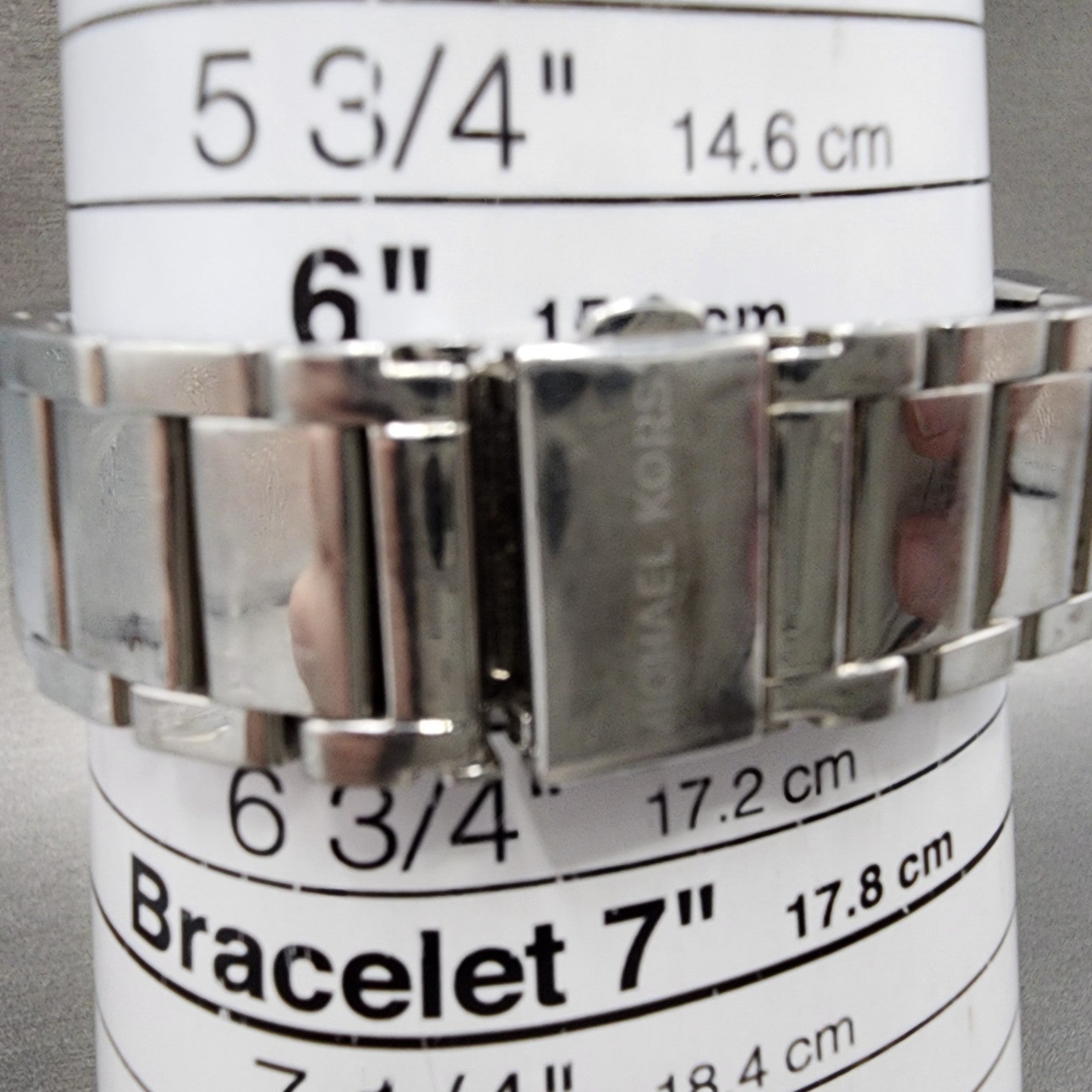 Michael Kors Parker Watch Women 39mm Silver Dial Silver Tone Round New Battery10