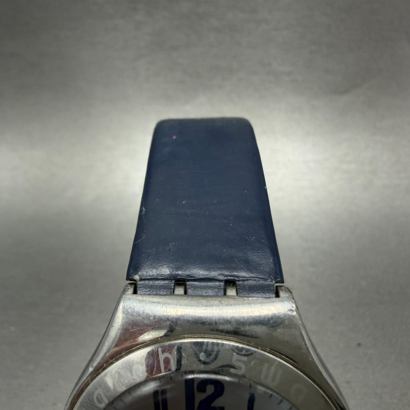 Swatch Irony Inertia Watch Men 37mm Blue Dial Steel Daydate YGS712 New Battery4