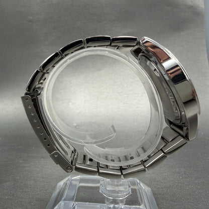 Seiko Chronograph Watch Men 39mm Black Dial Silver Tone Date 7T92-0CW0 New Batt48