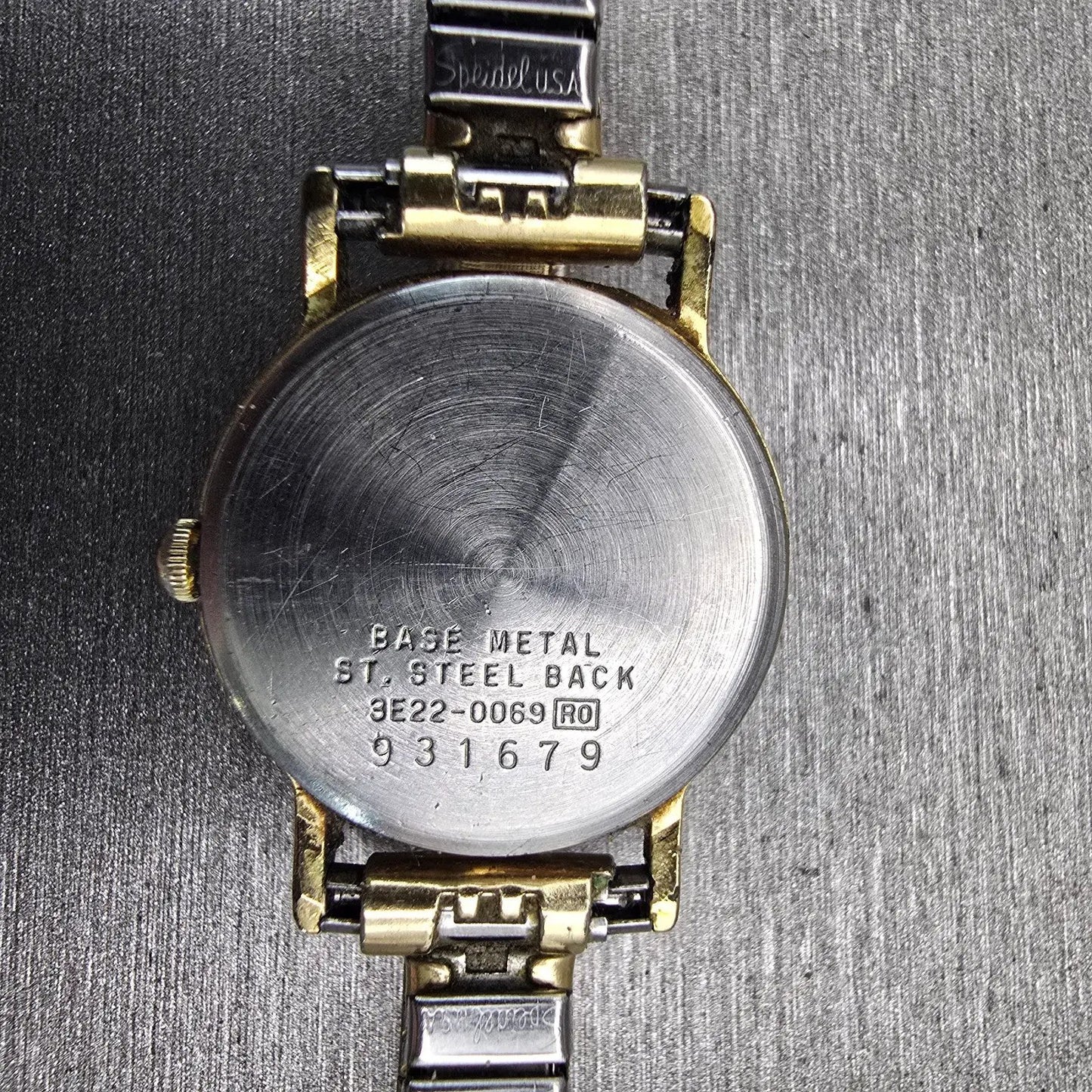 Seiko Watch Women 21mm Cream Dial Gold Tone Date Round 3E22-0069 New Battery VTG10