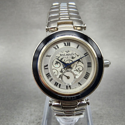 Balmain Watch Women 26mm Silver Dial Silver Tone Small Seconds  New Battery0
