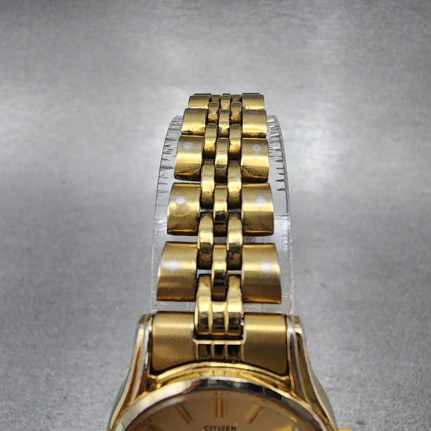 Citizen Watch Women 23mm Champagne Dial Gold Tone Daydate 6000S38231 New Batt4