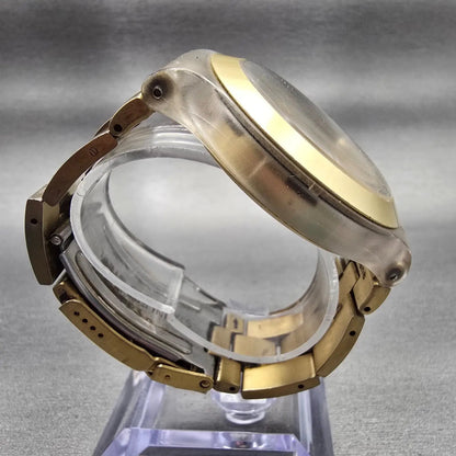 Swatch Irony Diaphane Full Blooded Gold Watch Men Chronograph SVCK4032G New Batt8