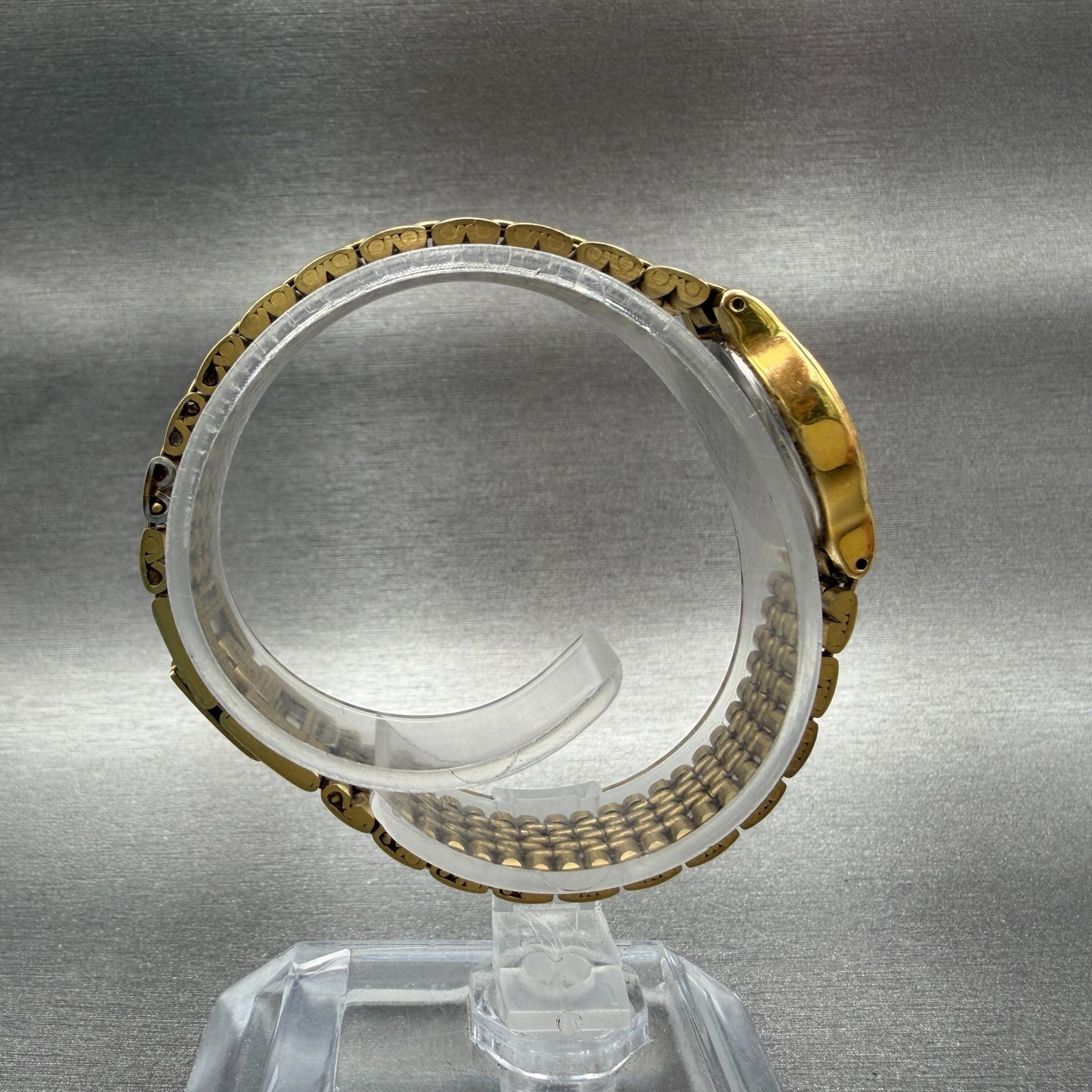 Seiko Watch Women 19mm White Dial Gold Tone Round V401-0289 New Battery Vintage8