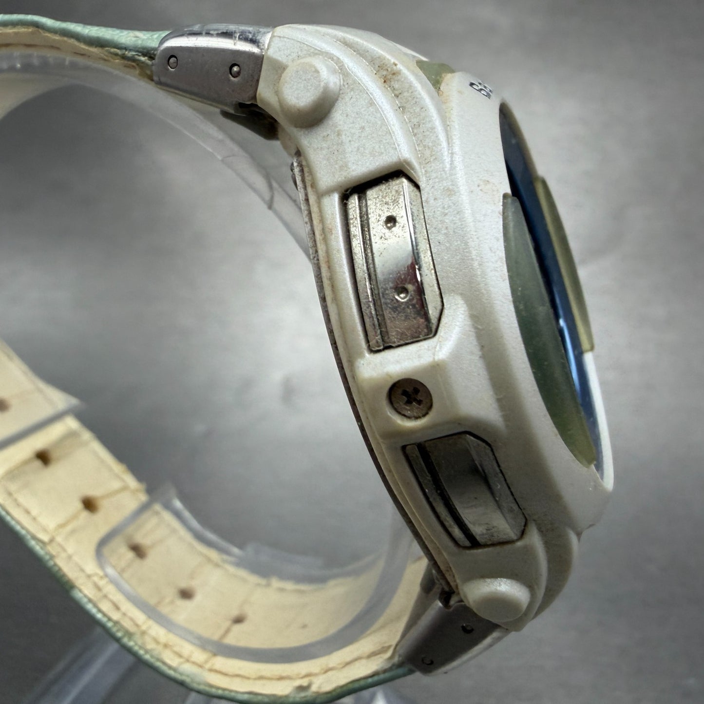 Casio Baby-G Watch Women 40mm White & Blue Alarm Chrono BGT-2000 New Battery3