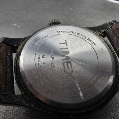 Timex Expedition Scout Watch Men 40mm Gray Dial Black Date Round New Battery9