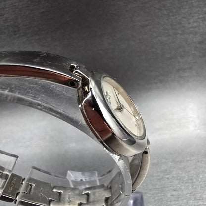 Citizen Watch Women 22mm Ivory Dial Silver Tone Round 5930-899094 New Battery5