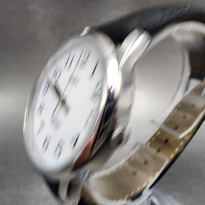 Timex Easy Reader Watch Men 35mm White Dial Silver Tone Indiglo Round New Batt2