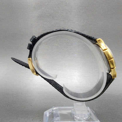 Yves Saint Laurent Watch Women 30mm White Dial Gold Tone Round New Battery8