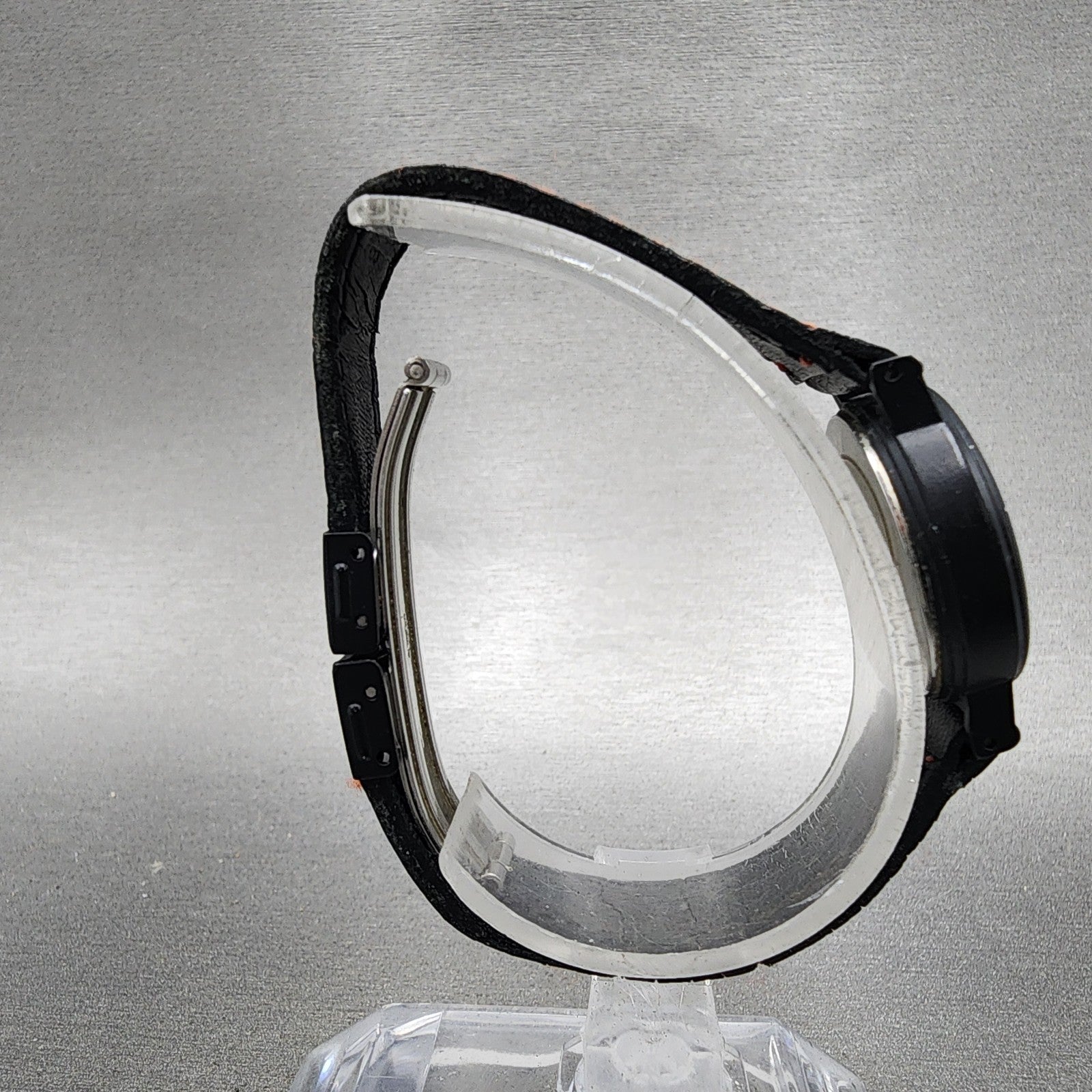 Seiko SQ Watch Women 24mm White Dial Black Tone Daydate Round 3E230A50 New Batt9