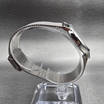 Skagen Signatur Lille Watch Women 30mm Silver Dial Silver Tone SKW2692 New Batt8