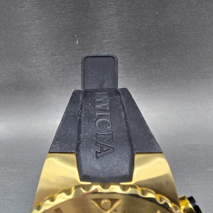 Invicta Pro Diver Watch Men 49mm Gold Dial Gold Date Round 24844 New Battery4