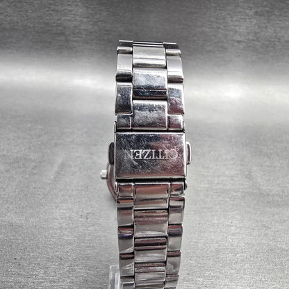 Citizen Watch Men 34mm Silver Dial Silver Tone Date Gemmed 1112-S088275 New Batt7