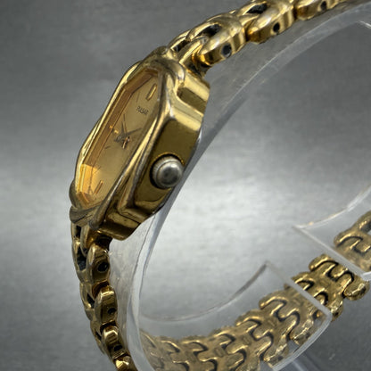Seiko Pulsar Watch Women 16mm Champagne Dial Gold Tone V4006120 New Battery2