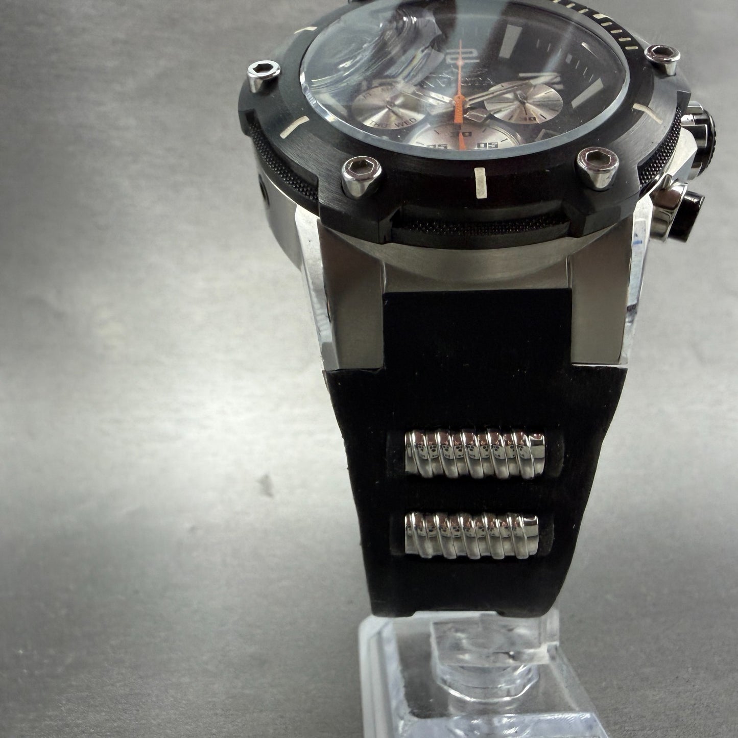 Invicta Speedway Chrono Watch Men 51mm Black Dial Steel Daydat 22235 New Battt6