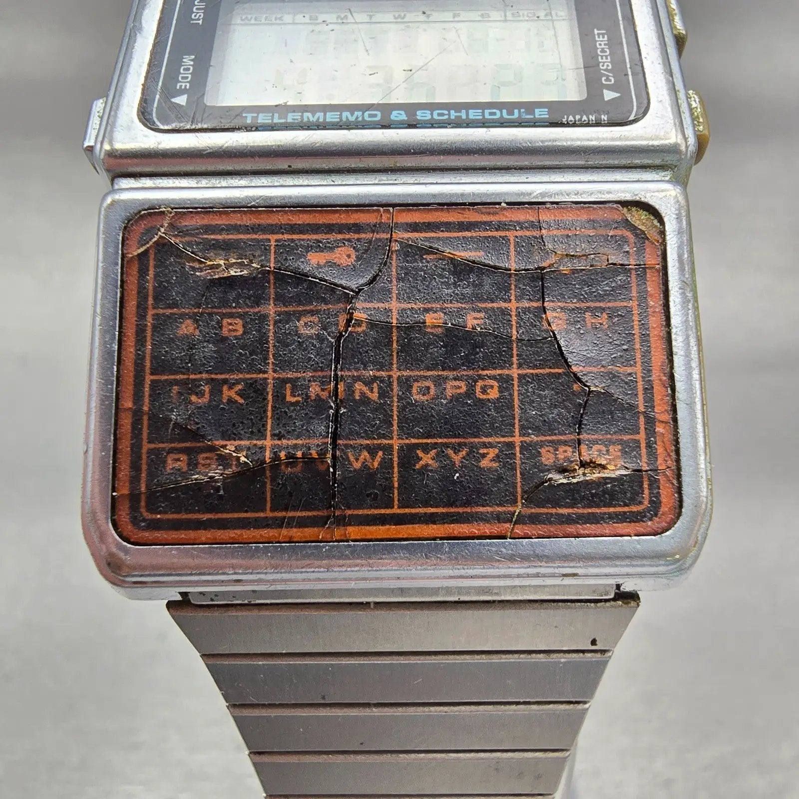 Casio DBC-600 Calculator Watch Men 34mm Digital Silver Alarm New Battery Vintage2