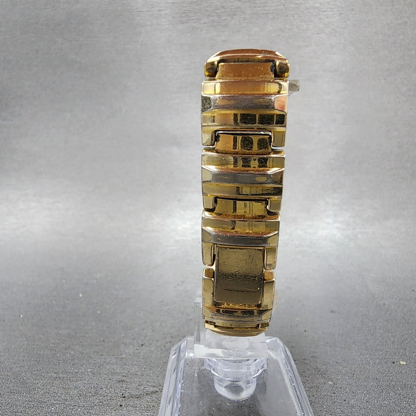 Citizen Tank Watch Women 14mm MOP Dial Gold Tone Rectangle New Battery Vintage7