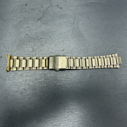 Seiko Bracelet 20mm Stainless Steel Gold Tone Tri Folding Clasp M03N-D-E Japan0