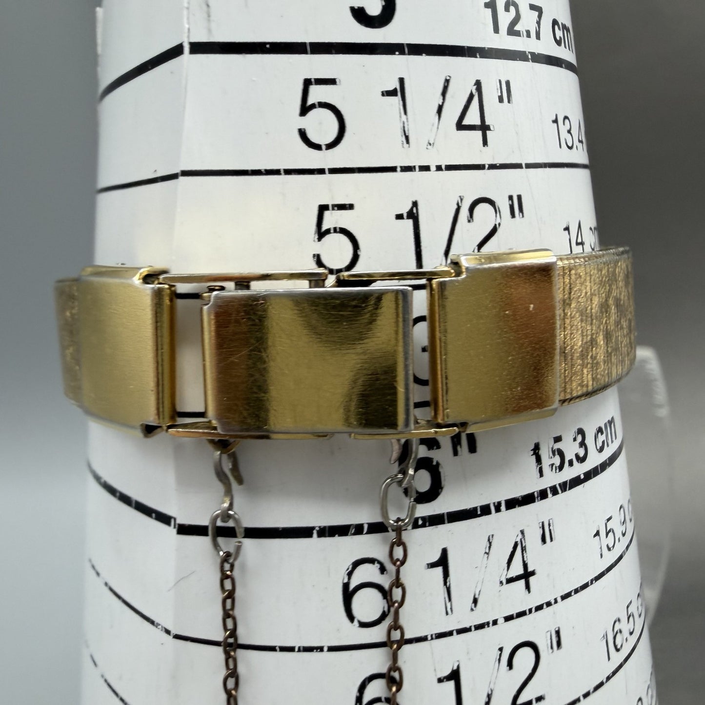 Seiko Tank Watch Women 12mm Gold Dial Gold Tone Rectangle 2E20-5409 New Batt UUK10