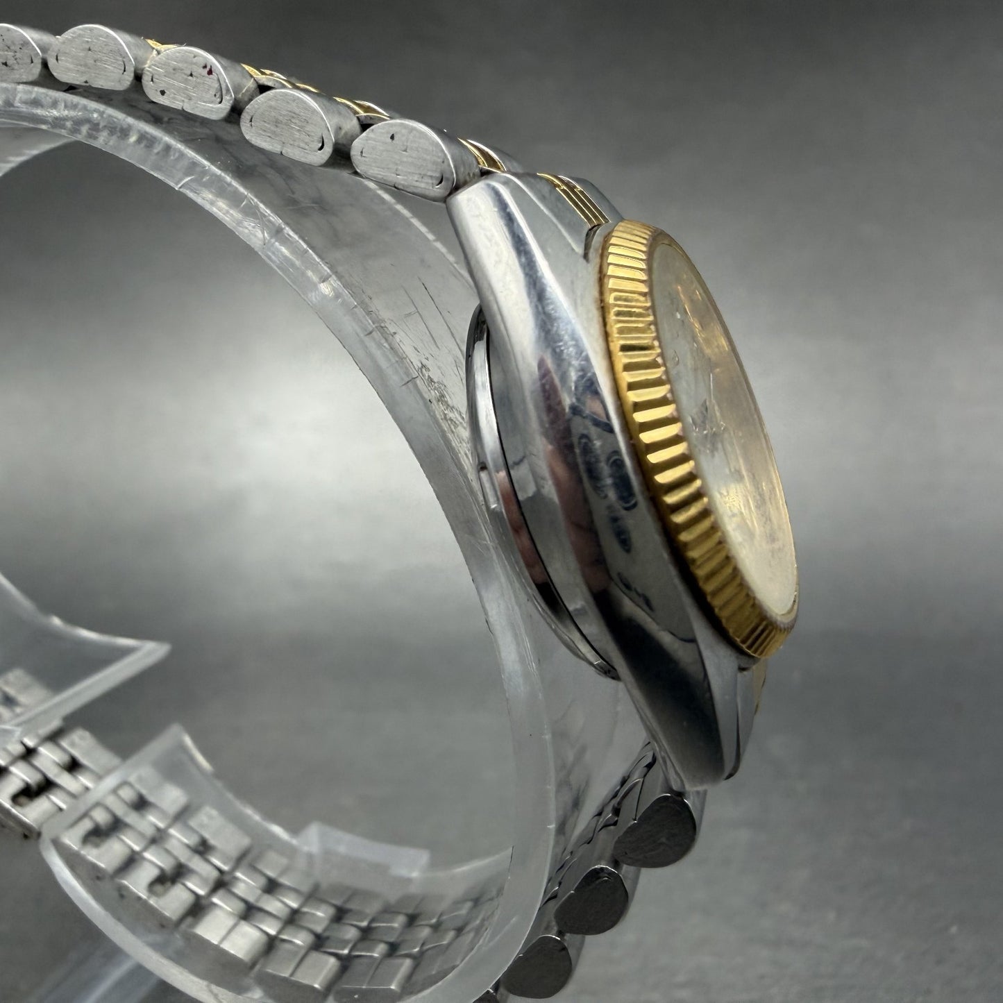 Seiko Automatic Watch Women 25mm Silver Dial Two Tone Daydate 4206-0519 PARTS3