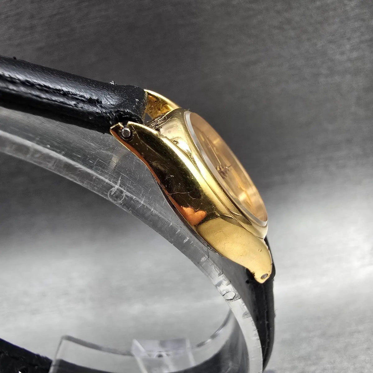Seiko Watch Women 19mm Gold Dial Gold Tone Round 1N01-0E19 New Battery VTG JP 53