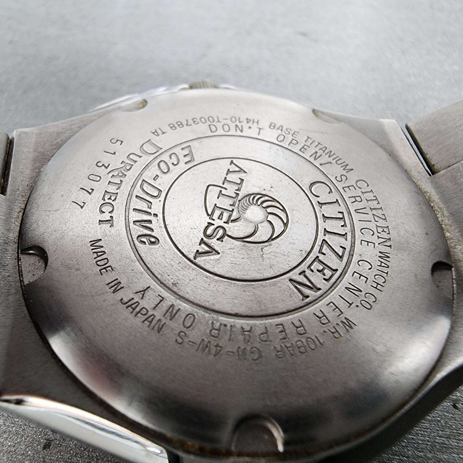Citizen EcoDrive Attesa Watch Men 38mm White Dial Titanium Atomic Round Runs9