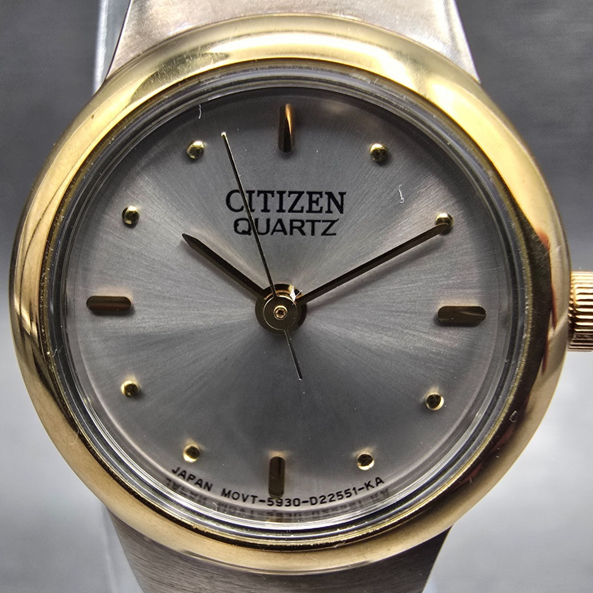 Citizen Womens Watch 21mm Silver Dial Two Tone Round 5930-999116 New Battery1