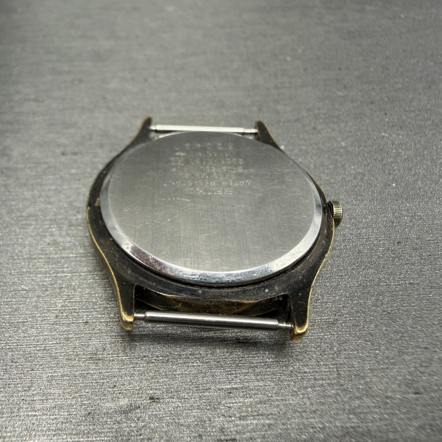 Seiko Avenue Watch Men 31mm White Dial Gold Tone Small Seconds 2G28-6130 PARTS10
