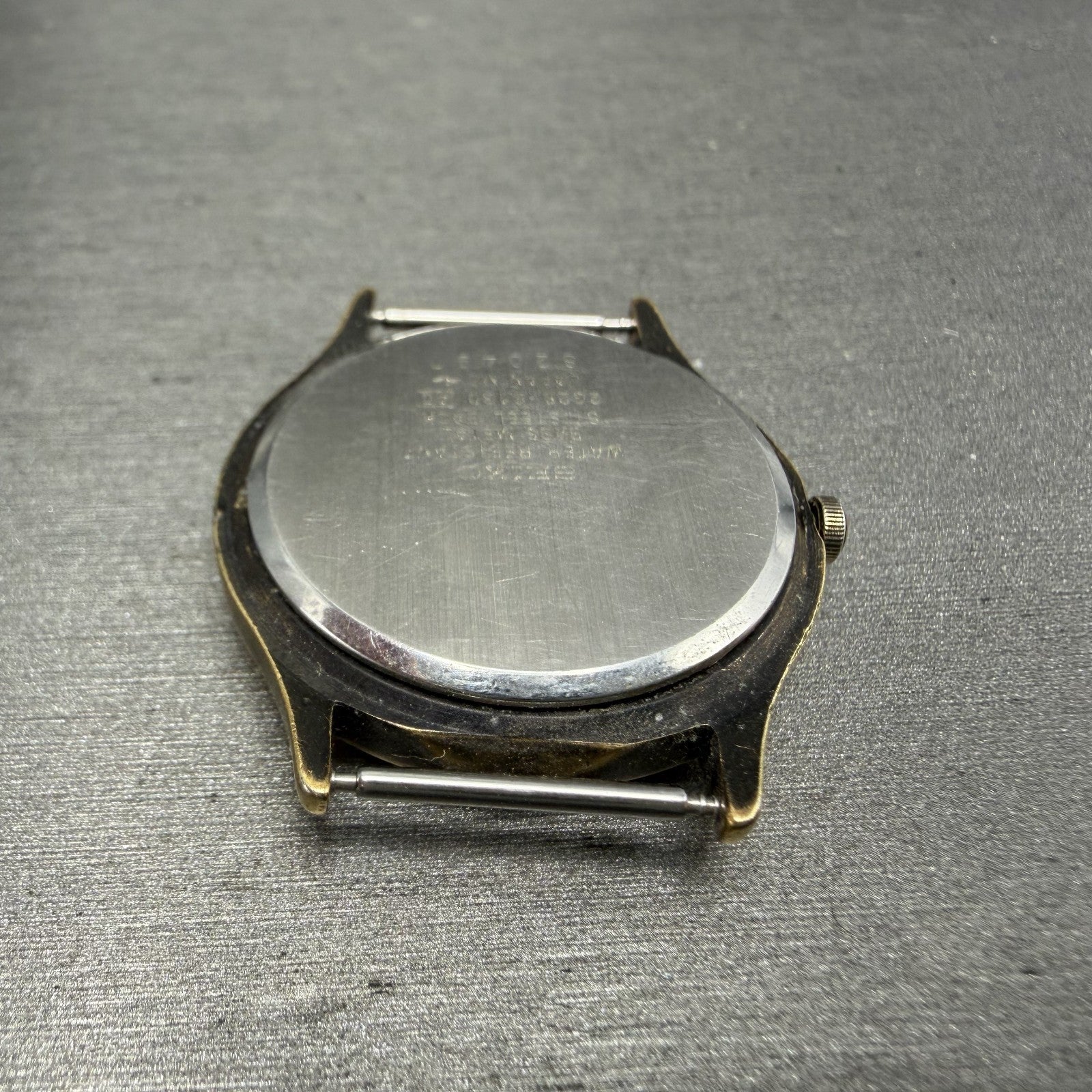 Seiko Avenue Watch Men 31mm White Dial Gold Tone Small Seconds 2G28-6130 PARTS10