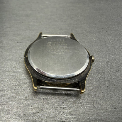 Seiko Avenue Watch Men 31mm White Dial Gold Tone Small Seconds 2G28-6130 PARTS10