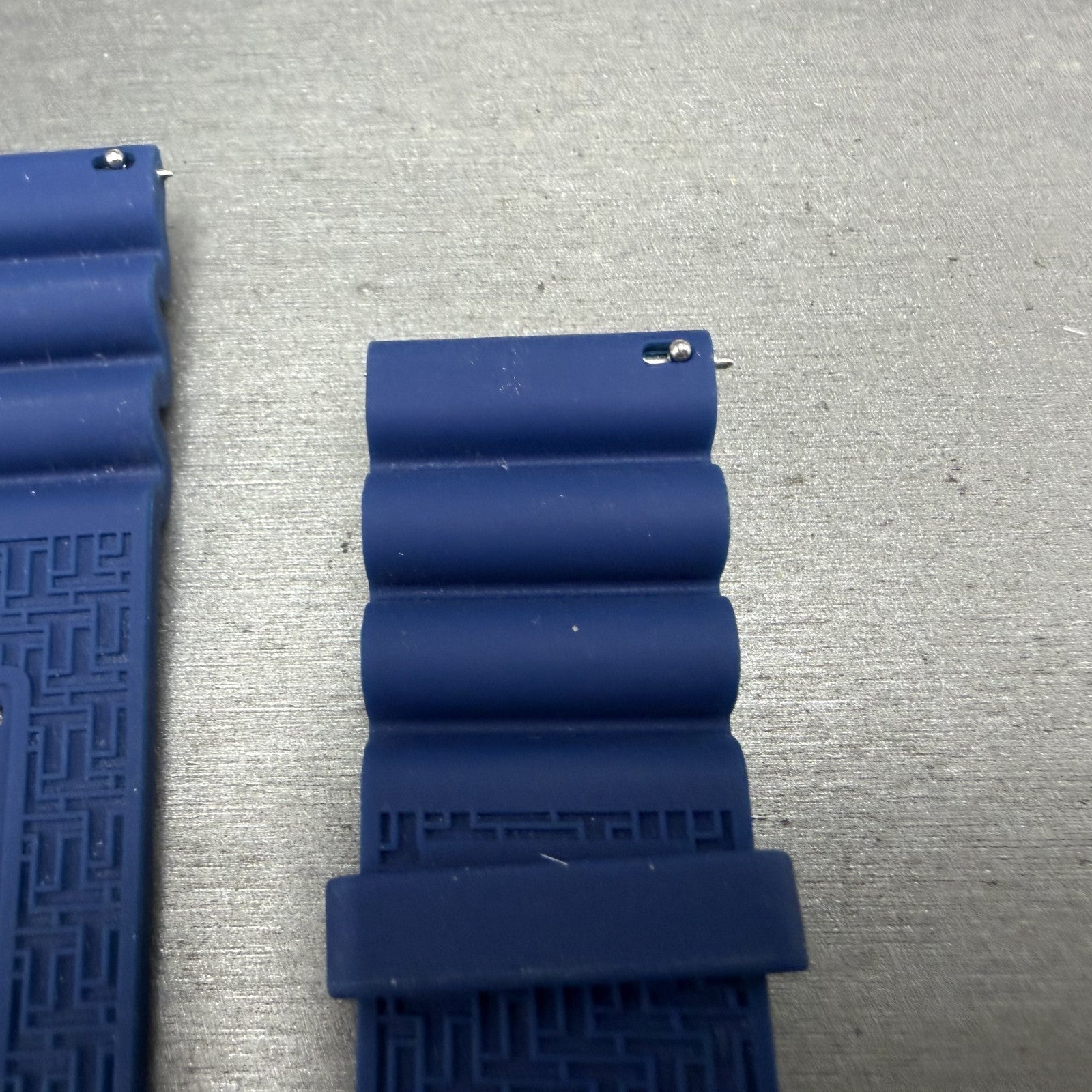 Tissot Blue Silicone Band 22mm T640.117 ZT QSQ Connected Two Piece Steel Buckle7