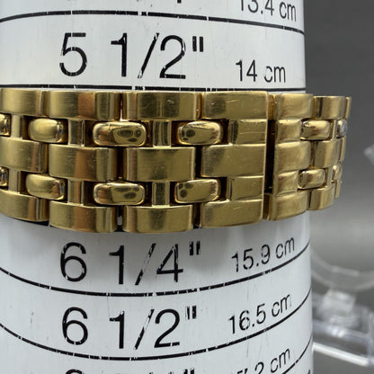 Raymond Weil Tango Watch Women 28mm Cream Dial Gold Plated Date New Battery 536010