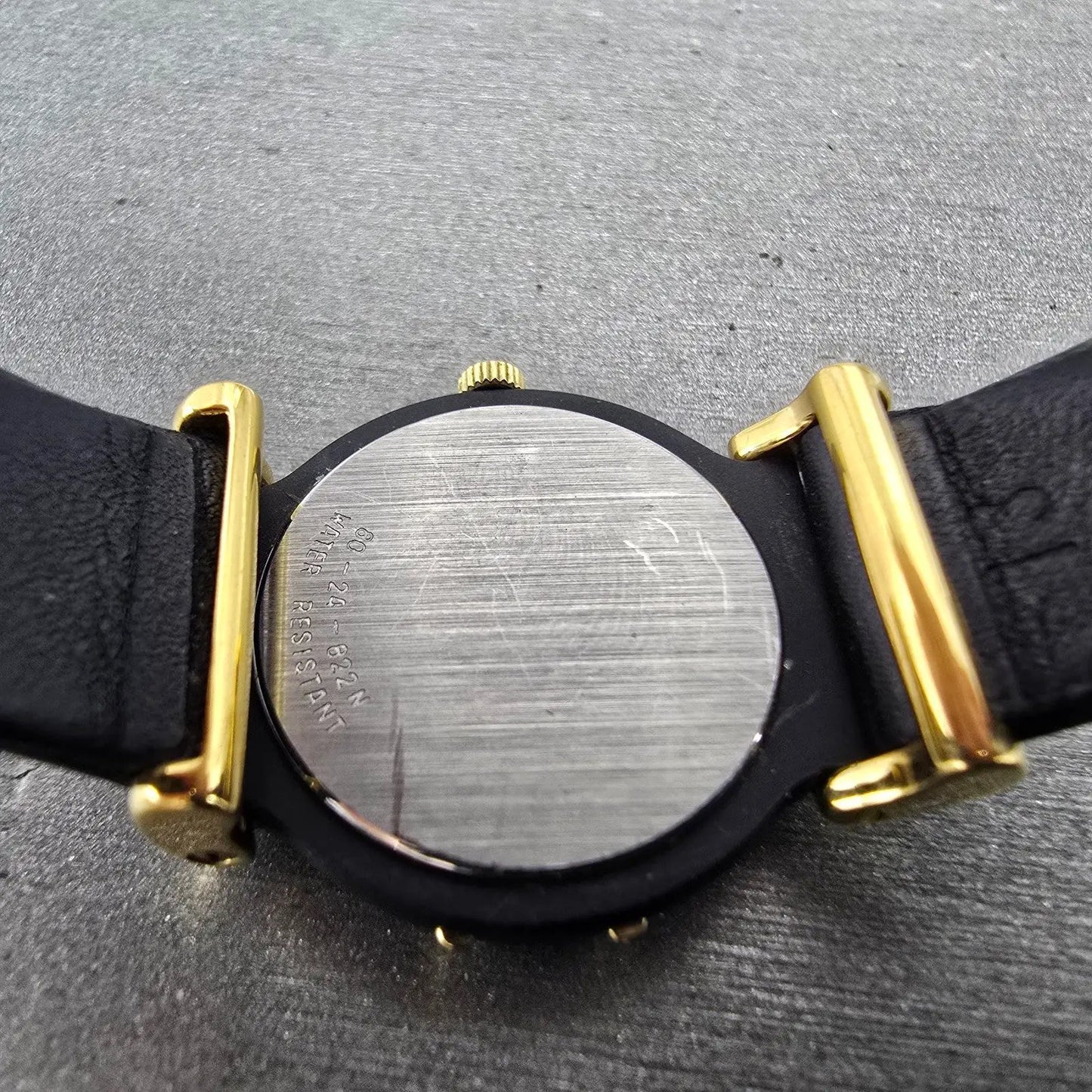 Movado Delphino Watch Women 23mm Black Dial Black & Gold Tone 80-24-822N New Bat9