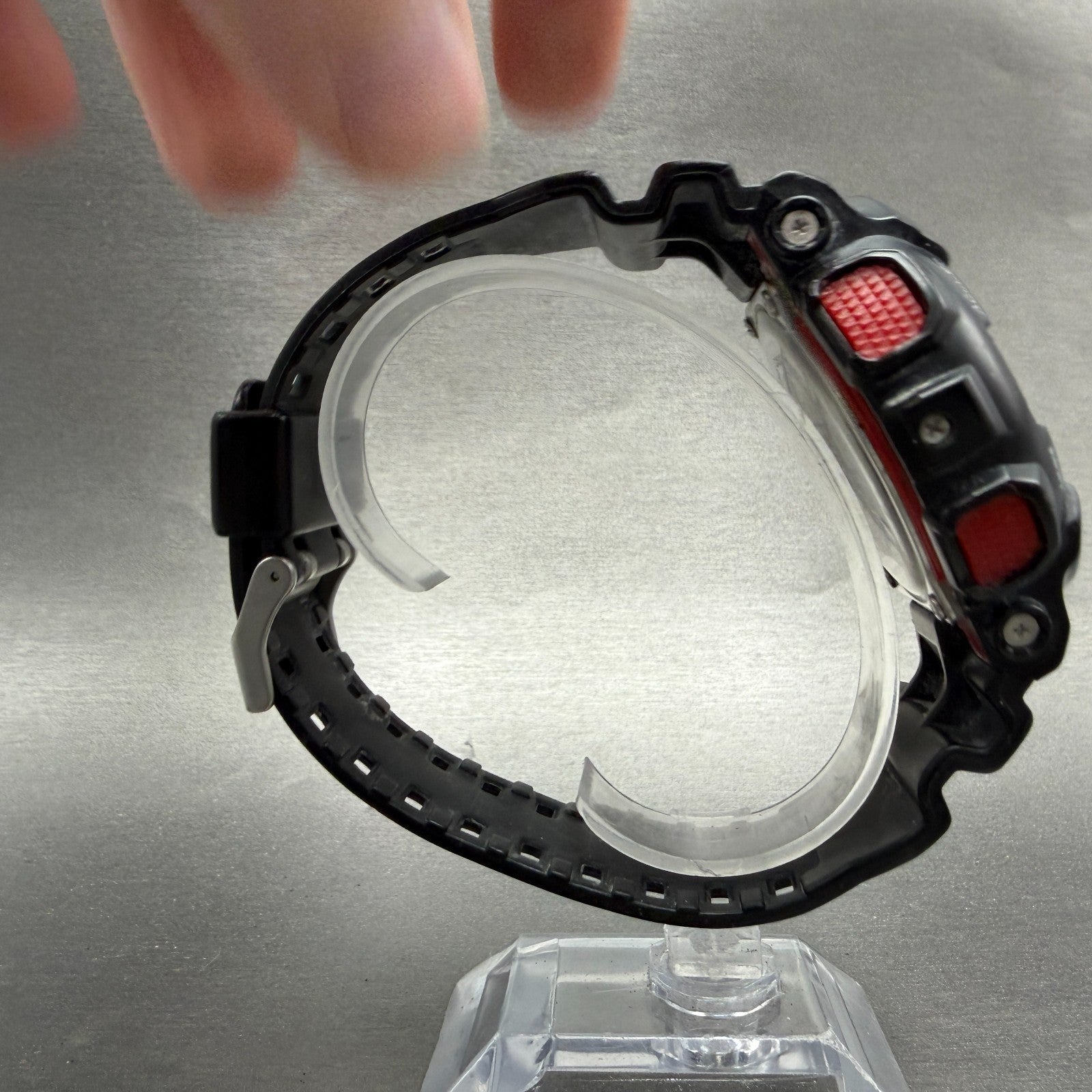 Casio G-Shock GA-100 Watch Men 51mm Black Red Alarm Chrono Daydate New Battery8