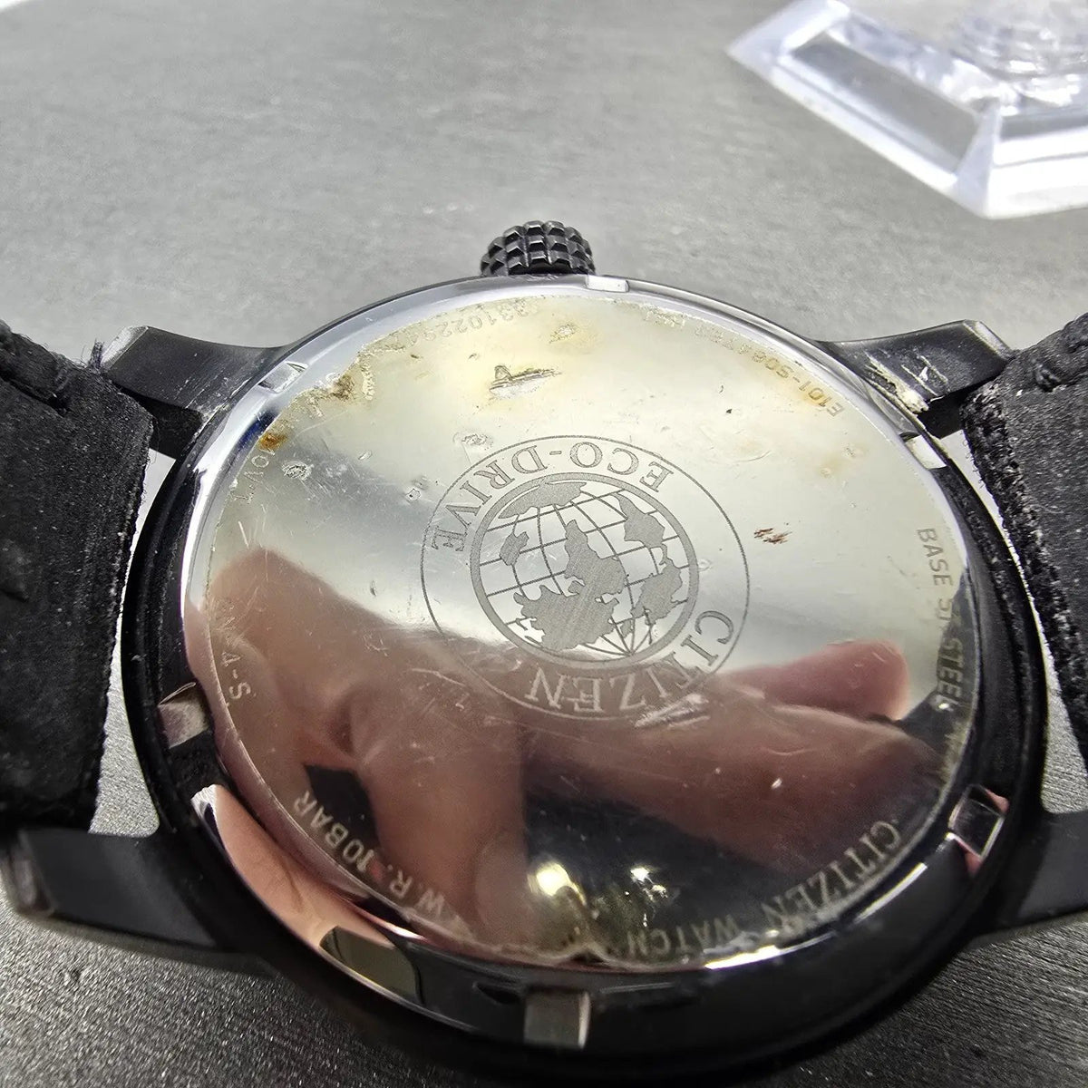 Citizen Eco-Drive Watch Men 42mm Black Dial Black Daydate BM8476-23E Runs JP9
