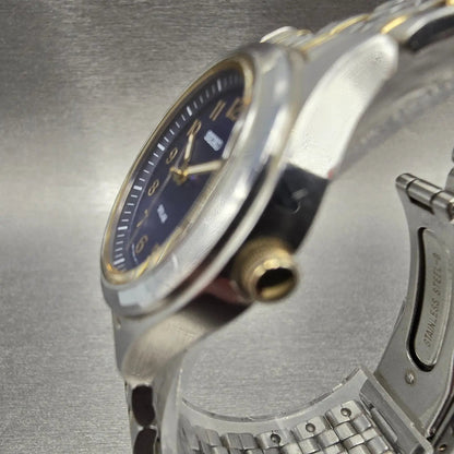 Pulsar Solar Watch Women 28mm Blue Dial Silver Date Round V182-0AE0 Works2