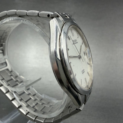 Citizen Exceed Watch Men 34mm White Dial Silver Tone Date 2710-274831 PARTS4