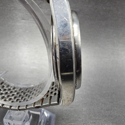 Seiko King Quartz Watch Men 36mm White Dial Silver Tone Daydate 4823-8130 PARTS4