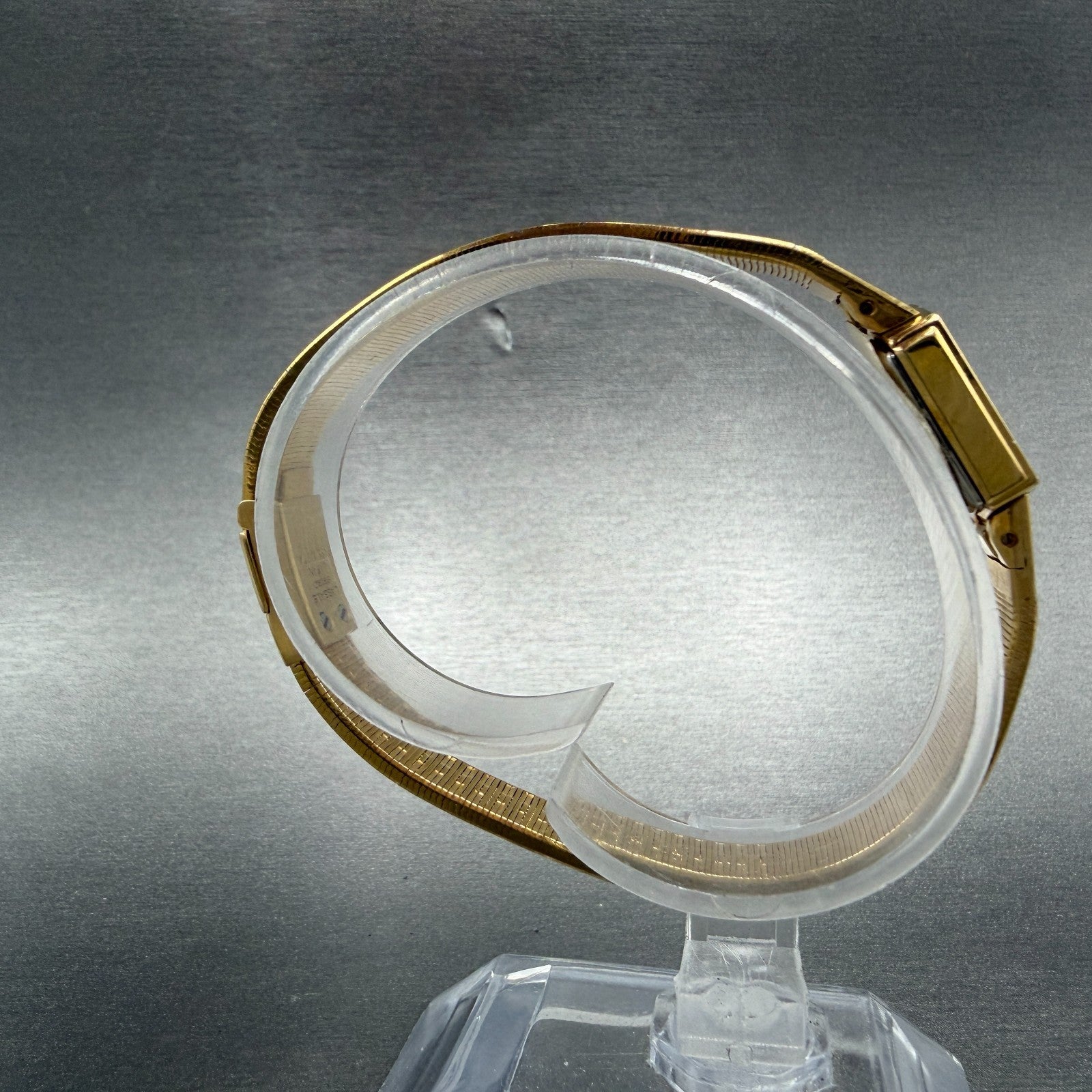 Seiko Lassale Watch Women 13mm White Dial Gold Tone Hexagon 1E50-5039 New Batt A8