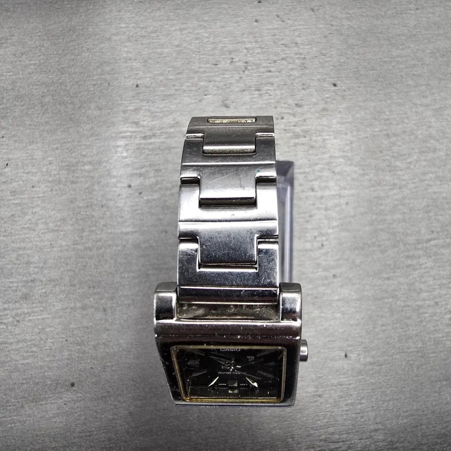 Casio Watch Women 20mm Black Dial Silver Tone Rectangle LTP-1237 New Battery4