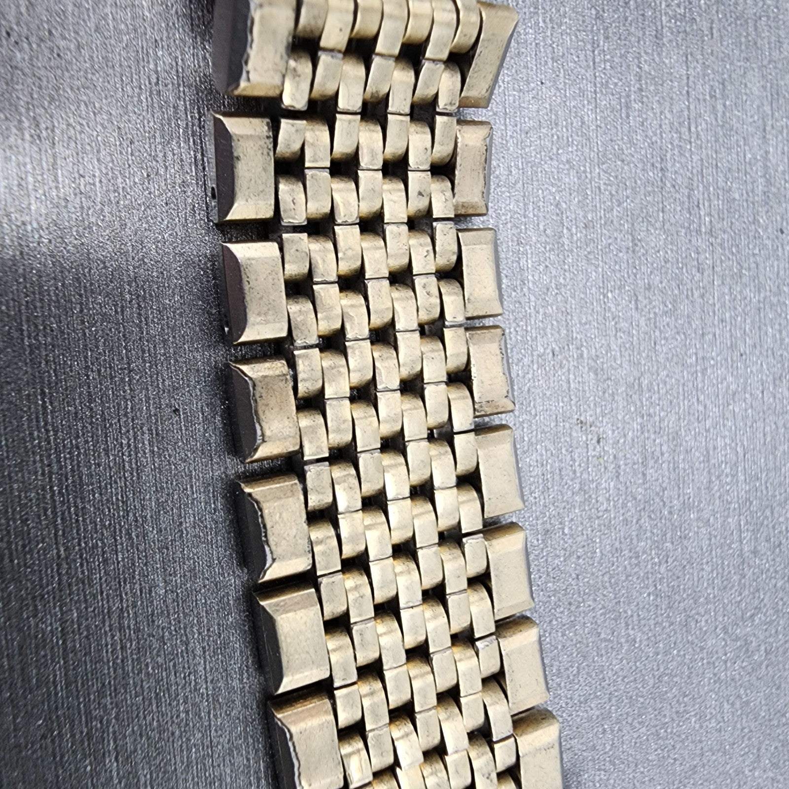 Omega Bracelet 18mm Beads Of Rice 14k Gold Filled No.12 570 End links VTG6
