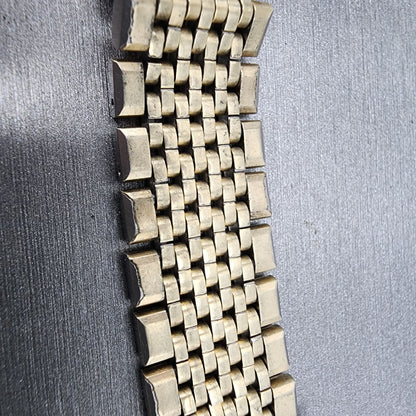 Omega Bracelet 18mm Beads Of Rice 14k Gold Filled No.12 570 End links VTG6