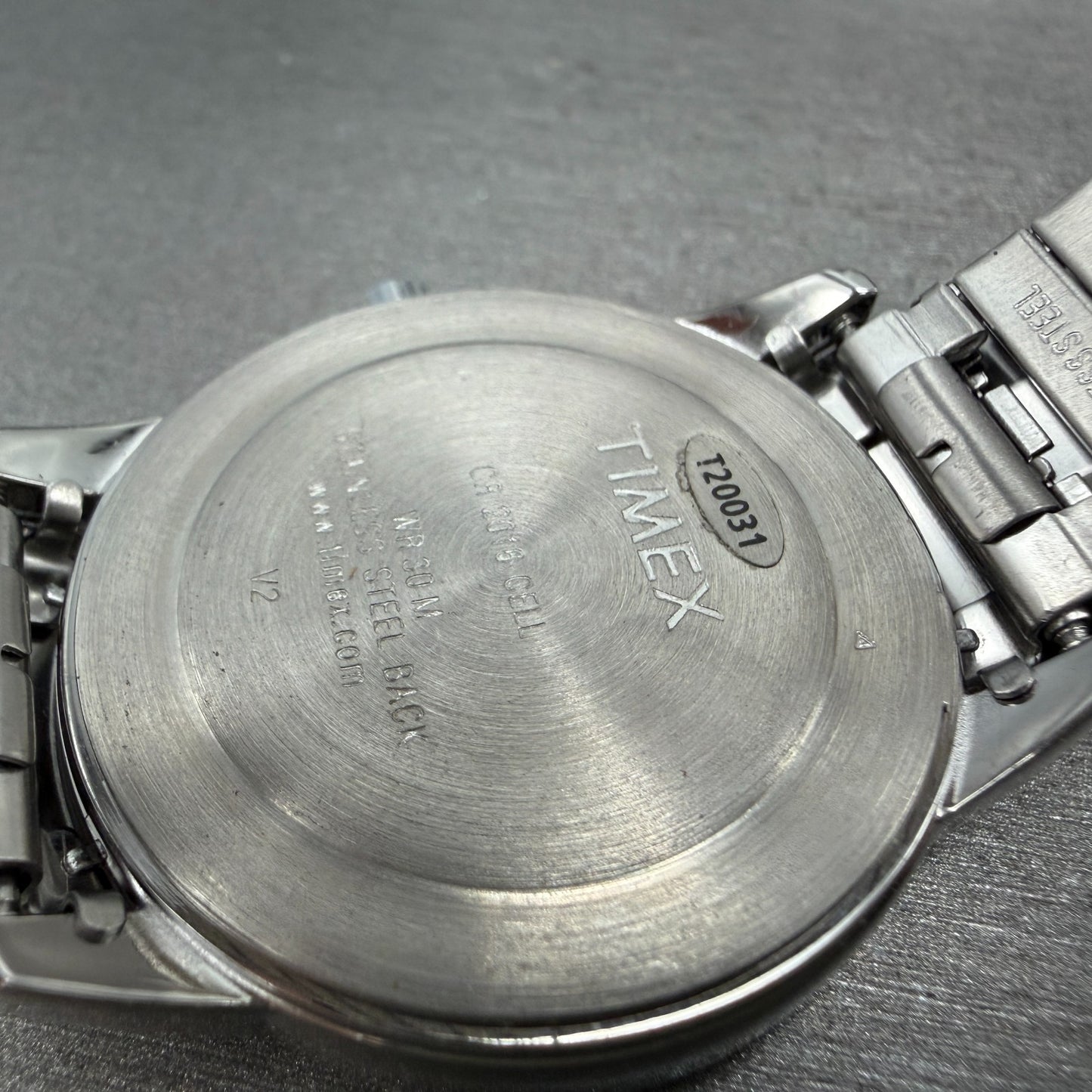 Timex Easy Reader Watch Men 35mm Blue Dial Silver Tone Round Daydate New Battery9