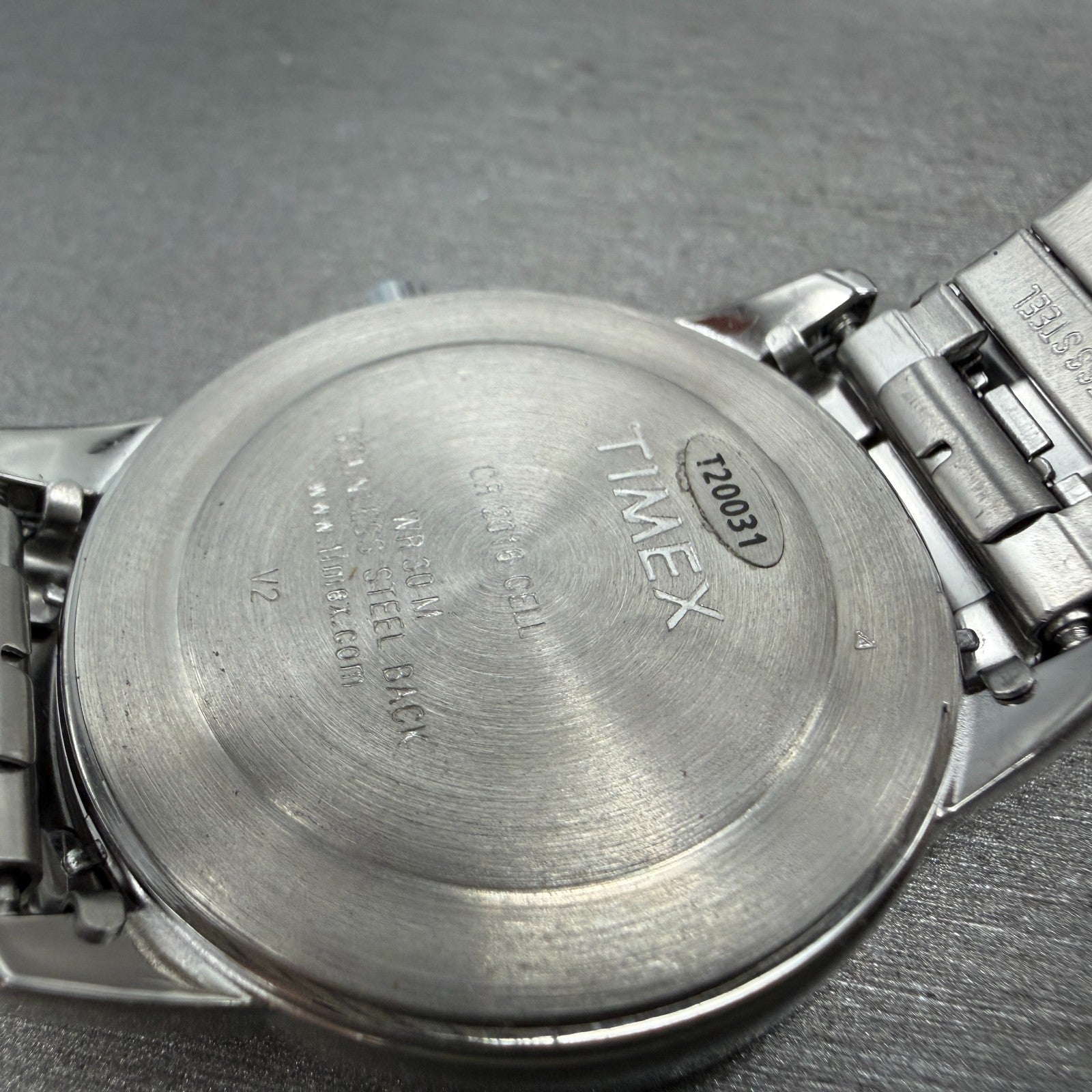 Timex Easy Reader Watch Men 35mm Blue Dial Silver Tone Round Daydate New Battery9