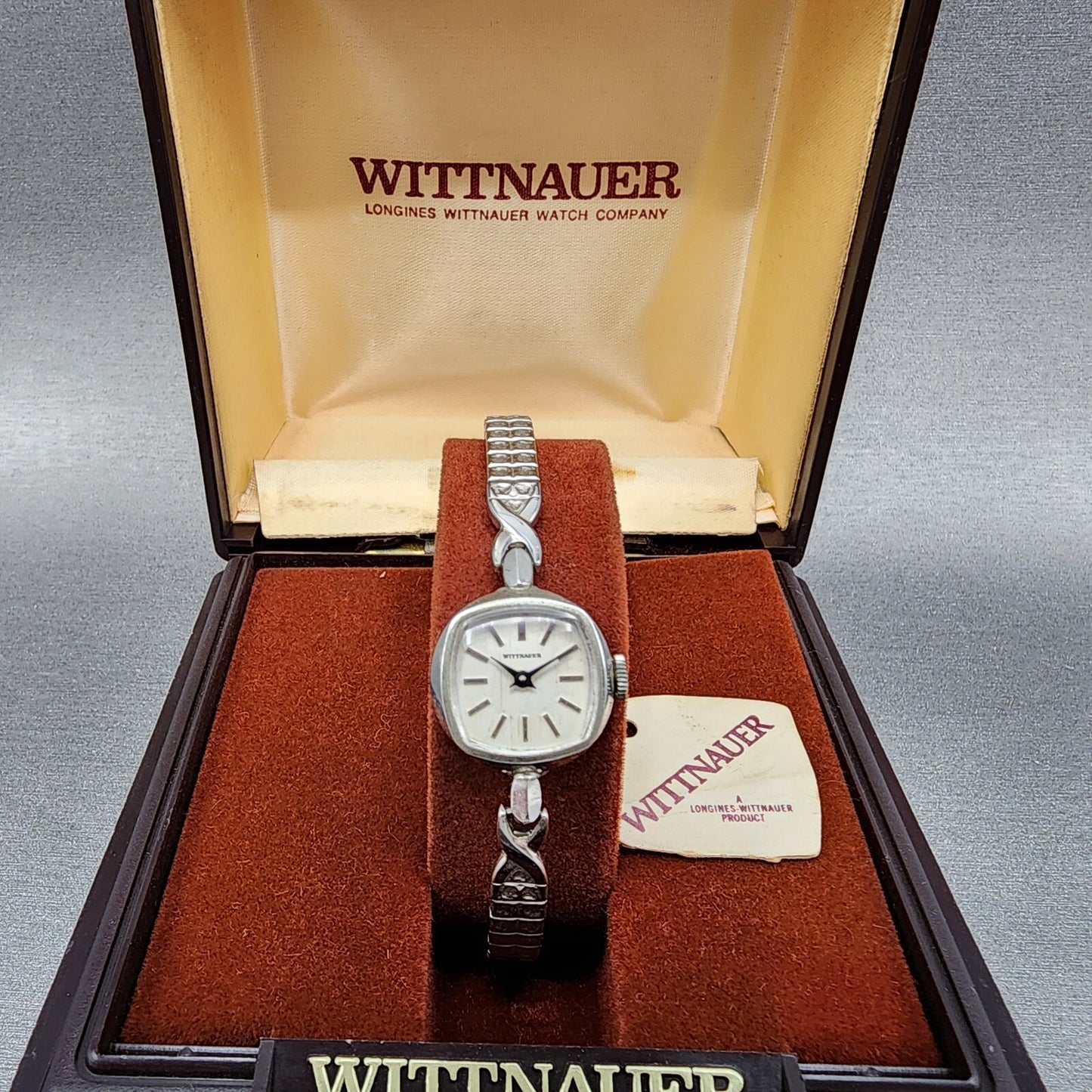 Wittnauer Watch Women 19mm White Dial Steel Round Manual Wind Runs NOS0