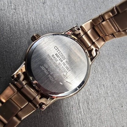 Citizen Watch Women 25mm Silver Dial Rose Gold Round EX0293-51A New Battery10