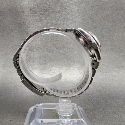 Seiko 5 Automatic Watch Women 23mm Silver Dial Silver Tone Daydate 42060332 Run8