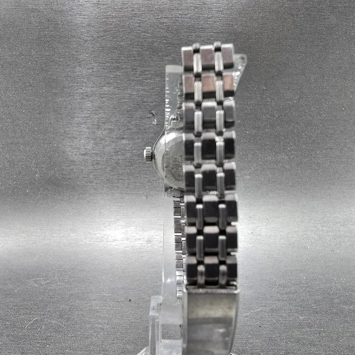 Seiko Automatic Watch Women 22mm White Dial Steel Date 2205-0040 PARTS VTG8