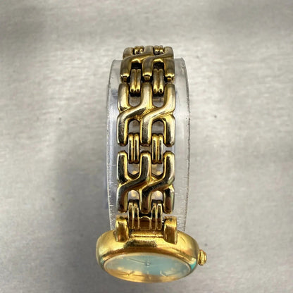 Seiko Watch Women 21mm Champagne Dial Gold Tone Round 1N00-1E09 New Battery VTG4
