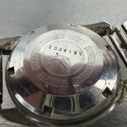 Seiko SeikoMatic Watch Men 36mm Silver Dial Silver Tone Daydate 6206-8040 PARTS10